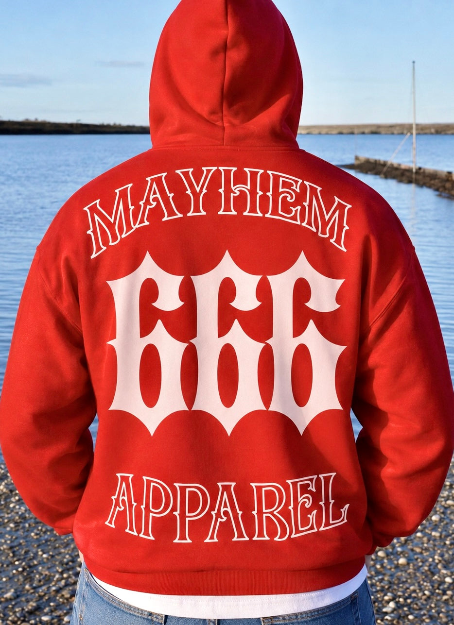 Mayhem Signature 666 Hoodie RED