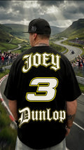 JOEY DUNLOP LIMITED EDITION RACING LEGEND OVERSIZED LOOK T-SHIRT