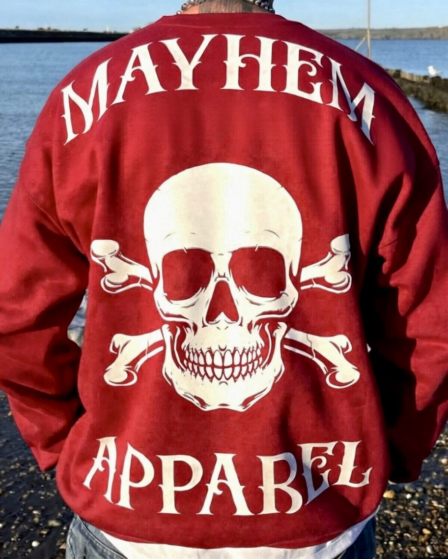 MAYHEM MOTORCYCLE SKULL SWEATER