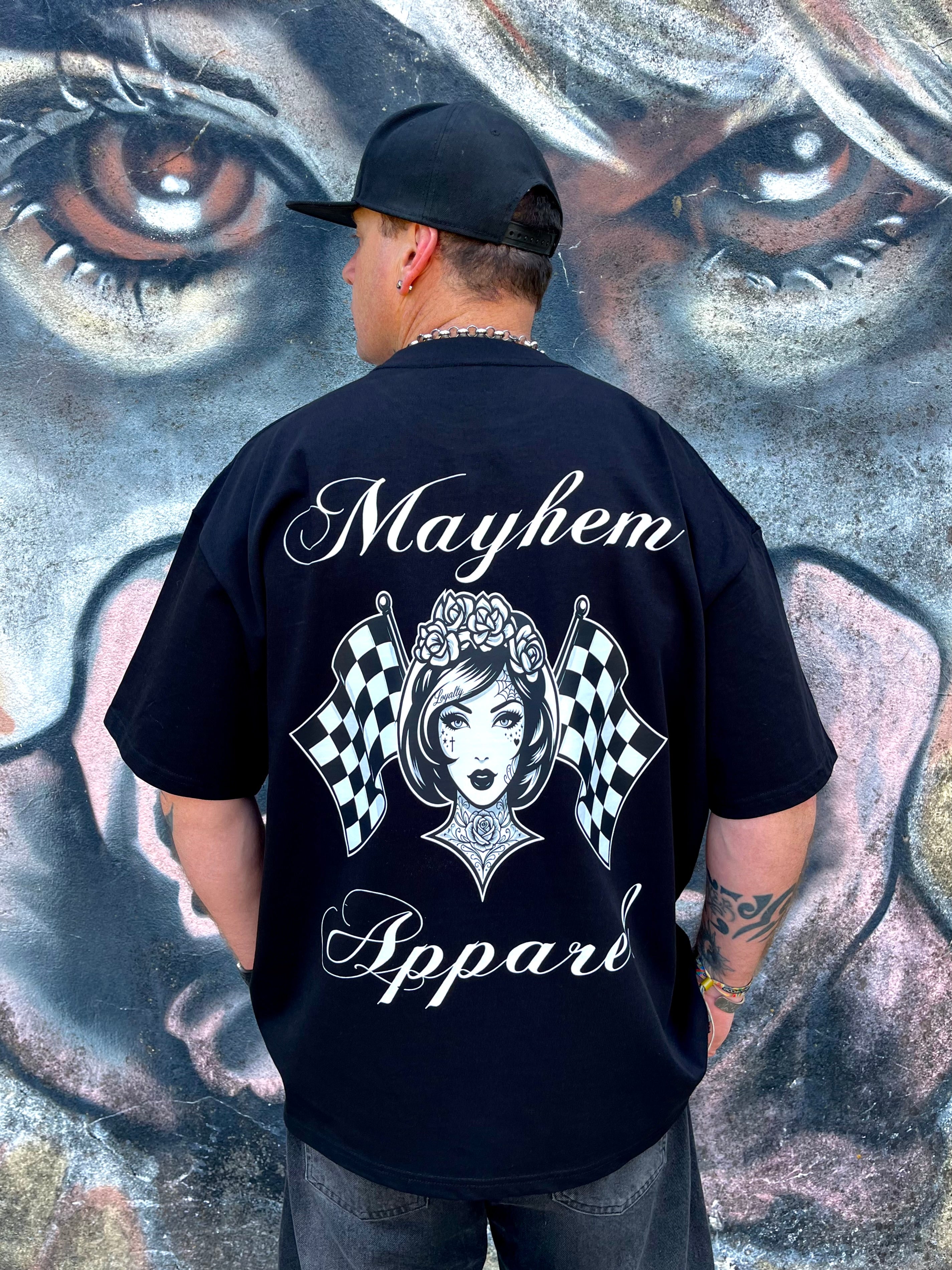 Mayhem Apparel Chaos Queen Graphic T-Shirt - Black
