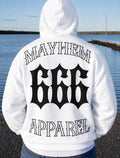 Mayhem Signature 666 Hoodie WHITE