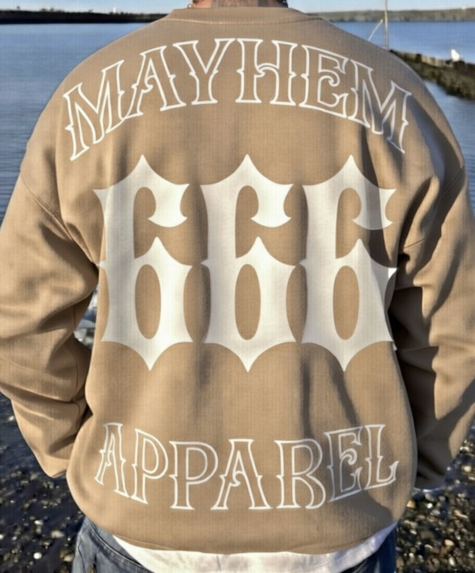 MAYHEM APPAREL 666 SAND SWEATER