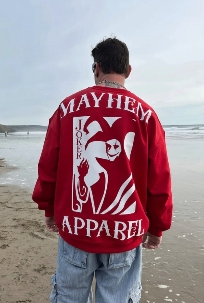 MAYHEM JOKER SWEATER RED