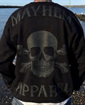 MAYHEM MOTORCYCLE SKULL BLACK ON BLACK SWEATER