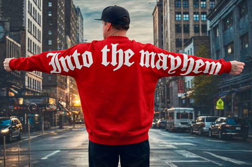 INTO THE MAYHEM SWEATER